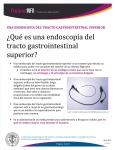 ¿Qué es una endoscopía del tracto gastrointestinal superior?
