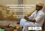 1st Conference in Ethnomusicology and Anthropology of Music