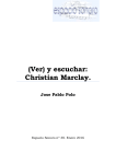 (Ver) y escuchar: Christian Marclay.