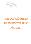 memoria 2011 - RESSÒ - Associació de Musicoteràpia