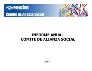 informe anual comité de alianza social