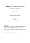Social Pedagogy in Finland and Sweden: A comparative