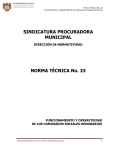 SINDICATURA PROCURADORA MUNICIPAL NORMA TÉCNICA