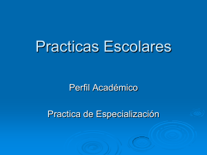 Práctica de Especialización - Escuela Nacional de Trabajo Social