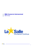 MBA Comercio Internacional - La Salle Formación Contínua
