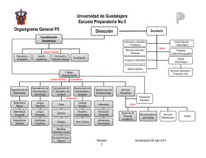 Dirección Organigrama General P5 Universidad de Guadalajara