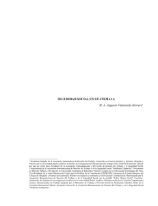 PROTECCI&Oacute;N, PREVISI&Oacute;N Y SEGURIDAD SOCIAL EN GUATEMALA