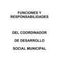 FUNCIONES DE LA COORDINACION DE DESARROLLO SOCIAL