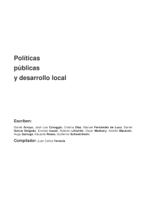 Políticas públicas y desarrollo local