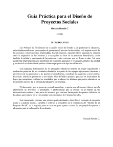 Guía Práctica para el Diseño de Proyectos Sociales