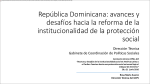 República Dominicana: avances y desafíos hacia la reforma de la