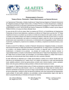 Las Organizaciones Profesionales y Unidades