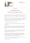 Jornada Informativa XVII FORO DE ACTUALIDAD LABORAL