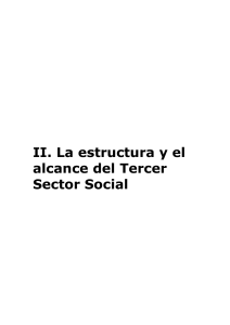 II. La estructura y el alcance del Tercer Sector Social