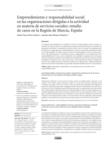 Emprendimiento y responsabilidad social en las organizaciones