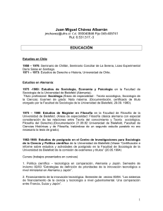 Juan Miguel Chávez Albarrán - Departamento de Sociología