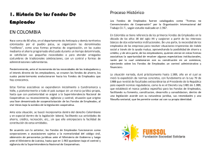 1. Historia De Los Fondos De Empleados EN COLOMBIA