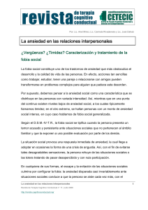 La ansiedad en las relaciones interpersonales