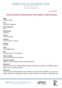 Grupo de estudios multidisciplinarios sobre religión e incidencia