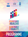 the programme - Progresando para la igualdad