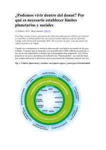 ¿Podemos vivir dentro del donut?