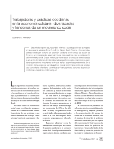 Trabajadoras y prácticas cotidianas en la economía