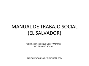 MANUAL DE TRABAJO SOCIAL (EL SALVADOR)