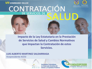 EXEQUIBILIDAD DE LA LEY ESTATUTARIA EN SALUD