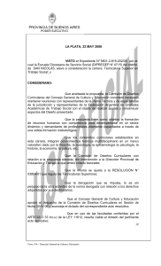 Tecnicatura Superior en Trabajo Social