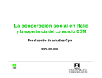 La cooperación social en Italia