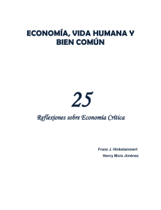 economía, vida humana y bien común