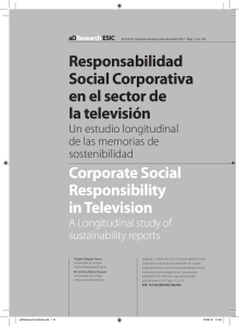 Responsabilidad Social Corporativa en el sector de la televisión