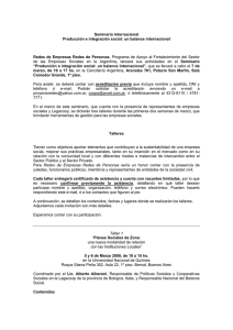 Seminario Internacional Producción e integración social