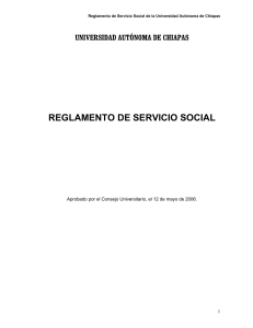 reglamento de servicio social - cemesad