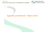 Agenda profesional – Marzo 2016 - Consejo General del Trabajo