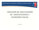 Creación de la División de Asociatividad y Economía Social