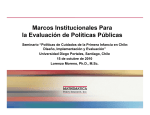 Institutional Frameworks for the Evaluation of Public Policies