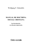 Wolfgang F. Ockenfels MANUAL DE DOCTRINA SOCIAL CRISTIANA