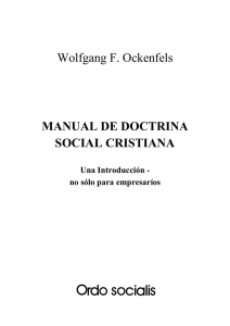 Wolfgang F. Ockenfels MANUAL DE DOCTRINA SOCIAL CRISTIANA