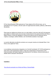 El Foro Social Mundial (FSM) en Túnez - UIT-CI