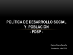 política de desarrollo social y población