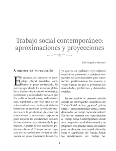 Trabajo social contemporáneo: aproximaciones y proyecciones