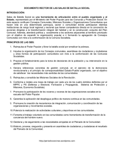 Documento Rector de Las Salas de Batalla Social