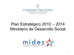 Plan Estratégico 2010 – 2014 Ministerio de Desarrollo Social