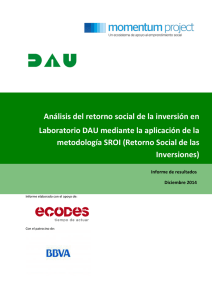 Análisis del retorno social de la inversión en Laboratorio DAU