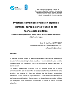 Prácticas comunicacionales en espacios literarios