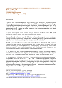 La Responsabilidad Social de las Empresas y la