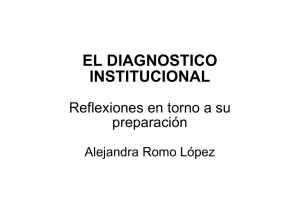el diagnostico institucional - Licenciatura en Intervención Educativa