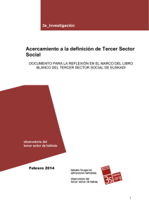 Acercamiento a la definición de Tercer Sector Social