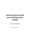 Guía de Internet de EZA para el Diálogo Social Europeo